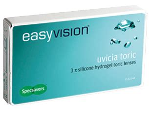 Easyvision Uvicia Toric Monthly Disposable Lenses Specsavers IE