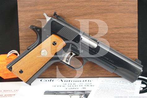 Colt Gold Cup National Match Mkiii 38 Special Mid Range Mfd 1970 Candr