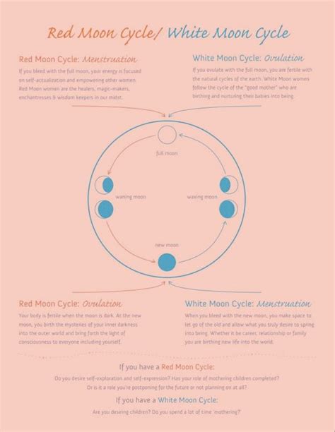 The Red And The White Moon Cycle — Trine Kristiansen Moon Cycles Red