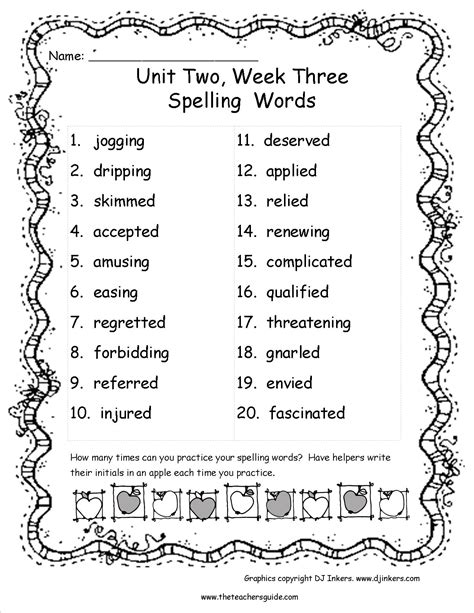 Enroll in premium subscription to create your own spelling lists click here to enroll. Wonders Fifth Grade Unit Two Week Three Printouts