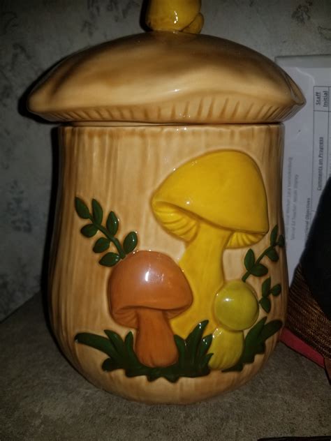 Antique Mushroom Cookie Jar Etsy