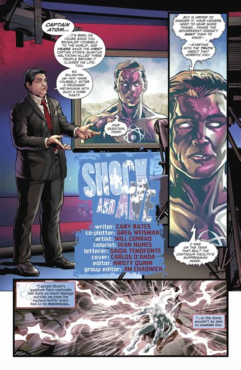 Dc Comics Rebirth Spoilers Fall And Rise Of Captain Atom 4 Creates 2