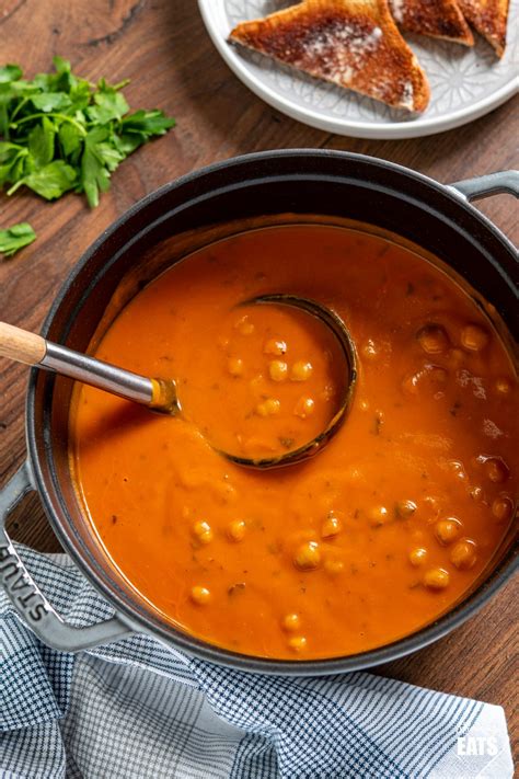 Easy Chickpea And Tomato Soup Slimming Eats Weight Watchers And