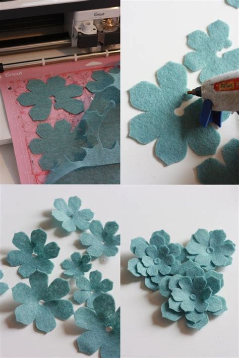 Felt Flower Wreath With The Cricut Maker Everyday Jenny Felt Flower