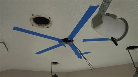 Take out the old ceiling box, and insert the hanger bar for the mounting box into. PART 1 - installing a retrofit, braced ceiling fan ...