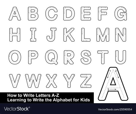 Alphabet Tracing Worksheets Az