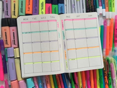 8 Ways To Use Highlighters For Bullet Journal Spreads All About Planners
