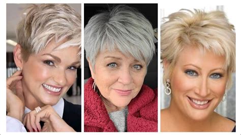 Exemplary Short Hairstyles For Women Over With Thin Hair Youtube