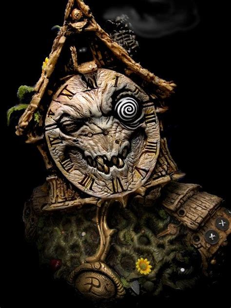 Horror Art Cool Clocks Art Inspiration