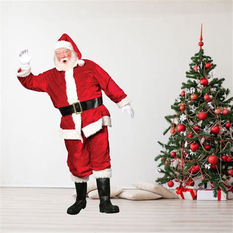 70 6ft Life Size Santa Claus Cutout Waving Etsy