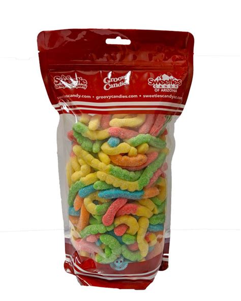Gummi Worms Sour Neon Assorted 4 Bulk — Ba Sweetie Candy Store