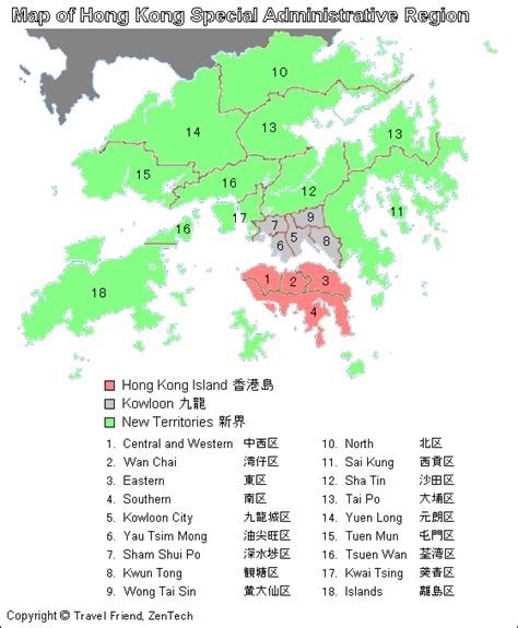 Hong Kong Map Travel Friend Zentech