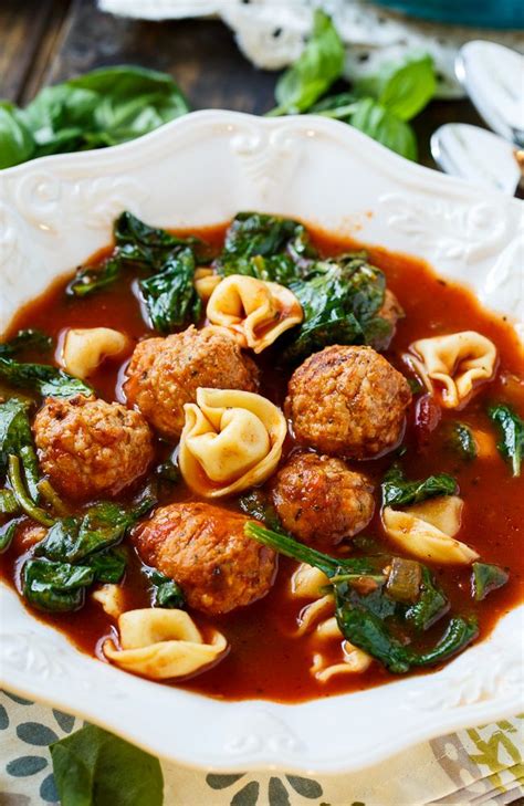 Meatball And Tortellini Soup