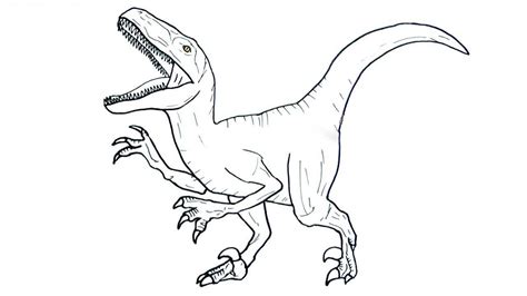 Raptor Dinosaur Coloring Page Malvorlage Dinosaurier Malvorlagen