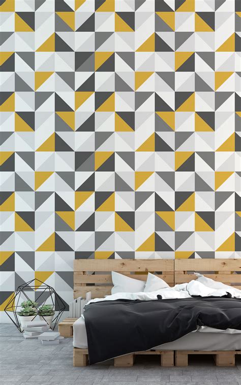 For example, peel and stick wallpaper, which is perfect for rental bedrooms, is a snap to both hang and remove. Brilliant Bedroom Ideas using Geometric Wallpaper | Murals ...