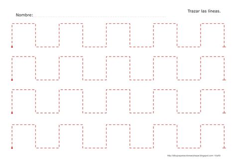 Dibujos Para Colorear Y Trazar Ficha Para Trazar Las Líneas Rectas De