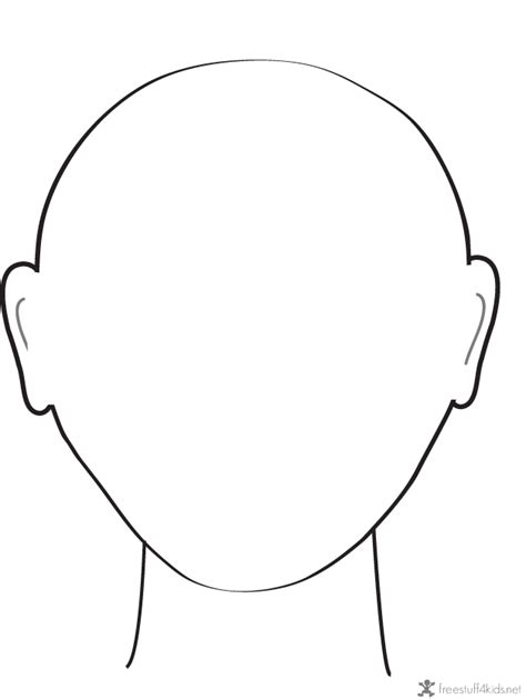 Printable Face Outline