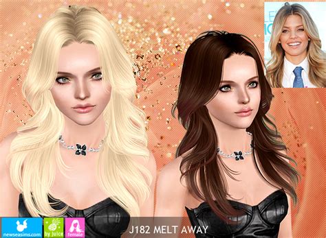 J182 Melt Away Hairstyle By Newsea Sims 3 Hairs