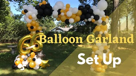 Balloon Garland Set Up How To Set Up An Outdoor Balloon Garland Youtube