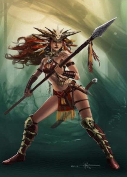 Warhammer Fantasy Amazons Amazon Warrior Warrior Woman Comic Art Girls