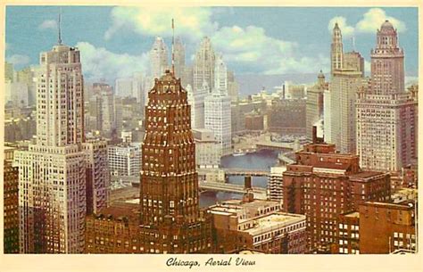 Chuckmans Collection Chicago Postcards Volume 08 Postcard Chicago Aerial View From From