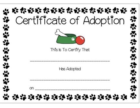 40 Real Fake Adoption Certificate Templates Printabletemplates Vrogue