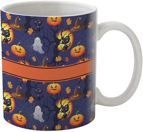 'tis the season for the pumpkin coffee mugs. Halloween Night Coffee Mug (Personalized) - YouCustomizeIt