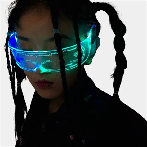cyberpunk techwear led glasses cyber techwear®