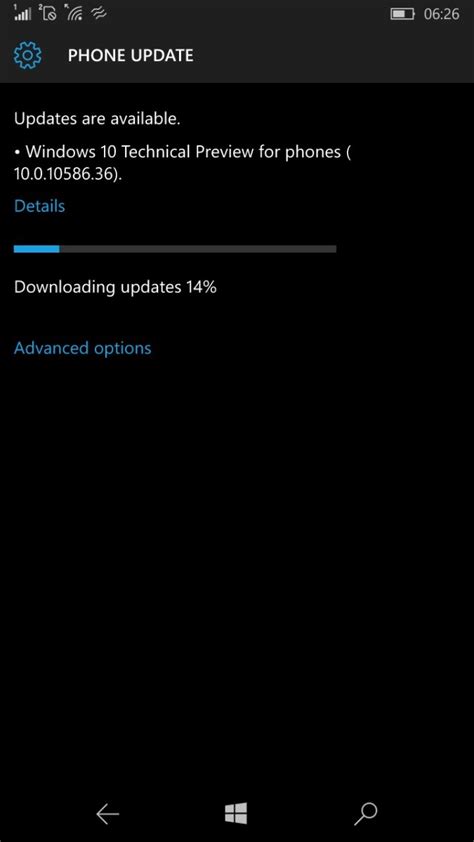 Windows 10 Mobile Build 1058636 Official Changelog