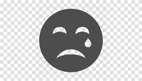 Crying Emoticon Face Sad Smiley Smiley Face Tear Icon Stencil Label