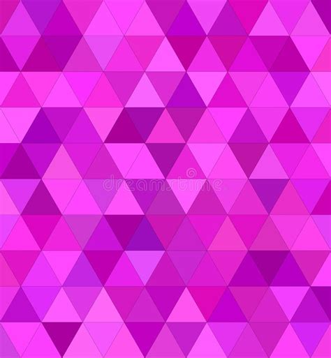 Pink Triangle Mosaic Background Design Stock Vector Illustration Of