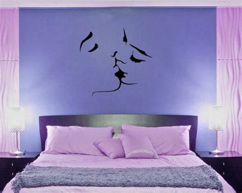 Kissing Couple Love Romantic Bedroom Wall Sticker Decal