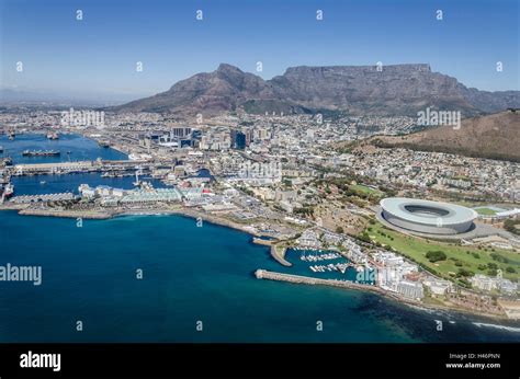 Aerial View Cape Town Western Cape South Africa Africa Stock Photo