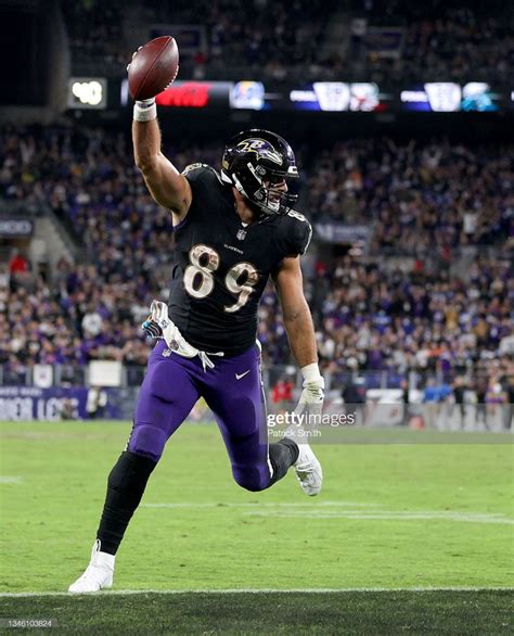 Mark Andrews Of The Baltimore Ravens Scores A Touchdown During The