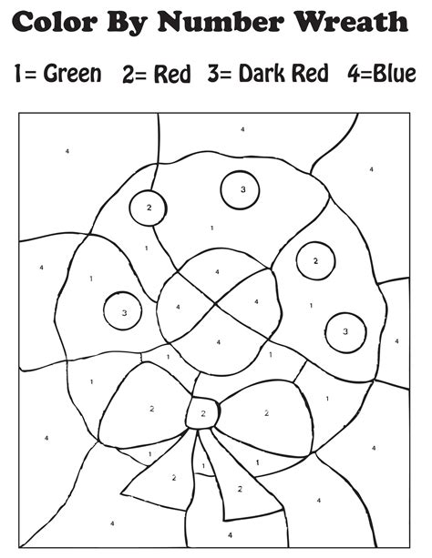 Color By Numbers Sheets Printable Activity Shelter