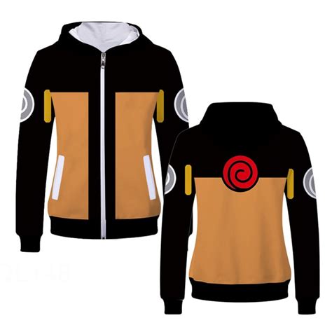 Naruto Uzumaki Naruto Akatsuki Printing Long Sleeve Jacket Cosplay