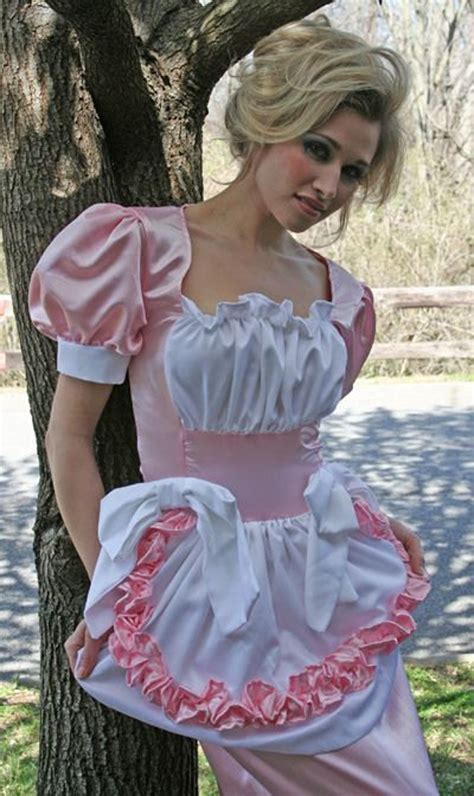 Satin Adult Baby Sissy Locking Swiss Maid Or French Maid Dress Etsy De