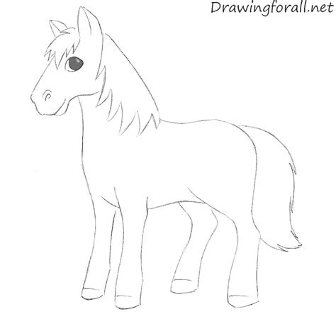 How to draw a simple horse easy drawing guides. How to Draw a Cartoon Horse | Drawingforall.net