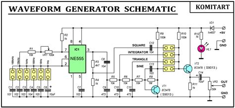 Xr2206 Function Generator Schematic