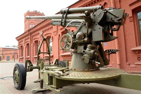 Soviet Anti Aircraft Gun Of The Second World War Stock Photo By