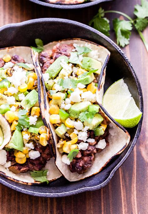 Black Bean Tacos With Avocado Corn Salsa Recipe Runner