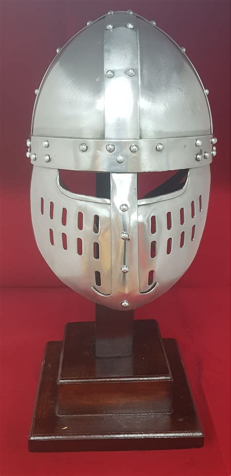 Helmet 30 12th Century Norman Helmet With Face Plate The Red Knight