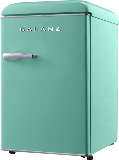 Galanz Retro 25 Cu Ft Mini Fridge Surf Green Glr25mgnr10 Best Buy