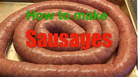 How To Make Sausages Youtube
