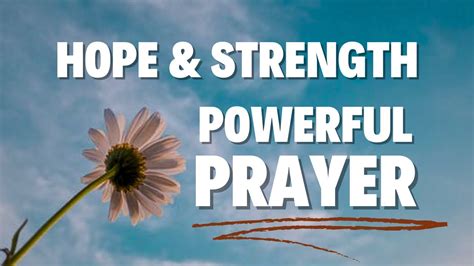 A Prayer For Unwavering Hope Anchored In Gods Promises Prayer For Hope Youtube