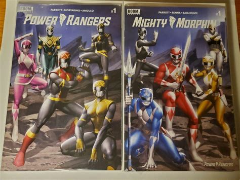Mighty Morphin 1 Power Rangers 1 Connecting Covers Variant Set Yoon