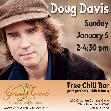 Doug Davis Live In The Red Barn Tasting Room — Grassy Creek