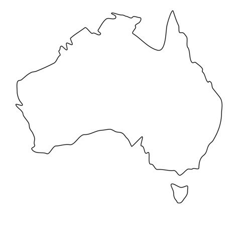 Australia Map Coloring Pages Learny Kids