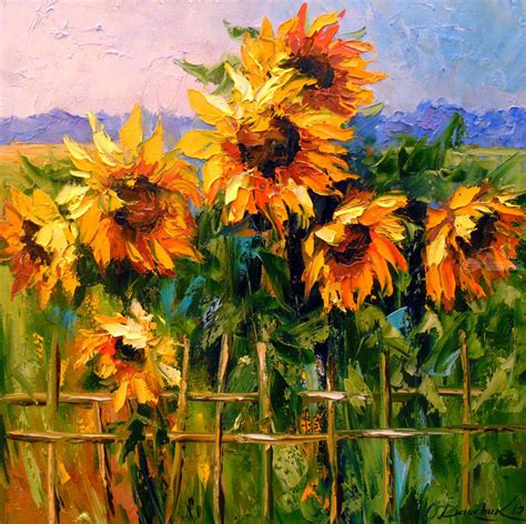 Sunflowers Paintings By Olha Darchuk