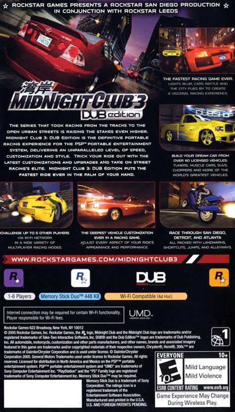 Midnight Club 3 Dub Edition Usa Psp Iso